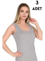 Kalın Askılı Renkli Bayan Ribana Atlet 3'lü Berrak 2015 detay görünüm