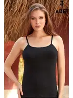 Siyah İp Askılı Bayan Ribana Atlet 3Lü Berrak 2016