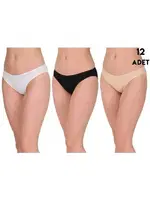 Beyaz Likralı Kadın Bato 12Li Berrak 2057 Beyaz