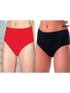 Berrak Renkli Ribana Kadın Bato Külot 12Li Berrak 2086
