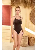 Simli Badi Kadın Body Berrak 2115