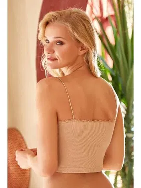 Berrak İp Askılı Yarım Atlet Crop Berrak 7001 - Alternatif Görünüm