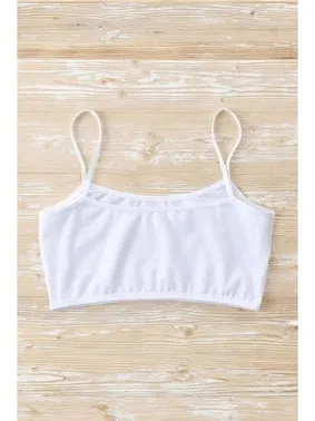 Arma Yıldız Beyaz 3lü Kız Çocuk Yarım Atlet Pedsiz Pamuklu Alıştırma Sütyeni Arma Yıldız 7545 - 3 ADET