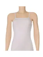 Beyaz 3'lü Paket Likralı İp Askılı Önü Düz Kadın Atlet Yıldız 2230 Beyaz