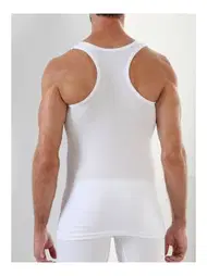 Sistina Sporcu Erkek 3'lü Atlet Ribana Beyaz Sistina 07