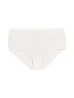 Beyaz 6'lı Paket Likralı İz Yapmaz Kadın Bato Külot Yıldız 3745 detay görünüm