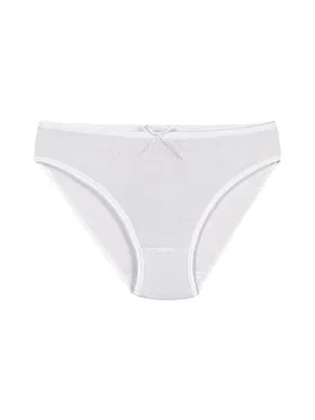 Yıldız Çamaşır Beyaz 6'lı Paket Likralı Viscon Kadın Bikini Külot Yıldız 3555 - Alternatif Görünüm