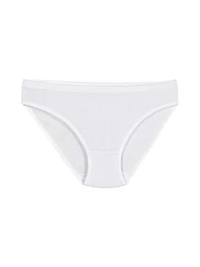 Yıldız Çamaşır Beyaz 6'lı Paket %100 Pamuk Kemerli Kadın Bikini Külot Yıldız 3700 - Alternatif Görünüm