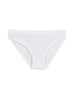 Beyaz 6'lı Paket %100 Pamuk Kemerli Kadın Bikini Külot Yıldız 3700 Beyaz detay görünüm