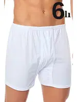 Beyaz Arjantin Paçali Boxer 6'lı Paket Arma Yıldız 1005 - 6 ADET Beyaz