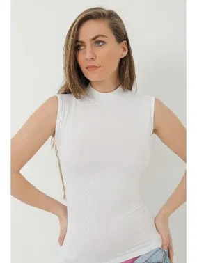 Arma Yıldız Beyaz Bambu Balıkçı Yaka Sıfır Kol Body Boğazlı Kolsuz Badi Arma Yıldız 3707 - 2 ADET - Alternatif Görünüm