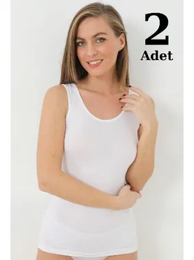 Arma Yıldız Beyaz Bambu Kalın Askılı Atlet Arma Yıldız 3702 - 2 ADET