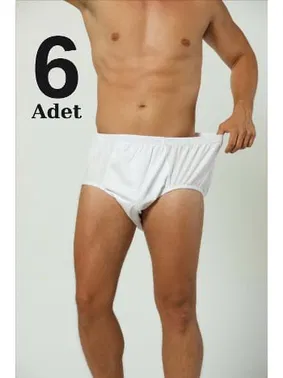 Arma Yıldız Beyaz Battal Pamuklu Külot 6'lı Paket Arma Yıldız 9145 - 6 ADET