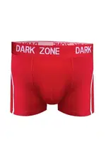 Beyaz Çizgili Kırmızı Erkek Boxer Darkzone DZN3106