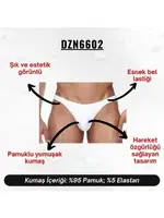 Beyaz Erkek Tanga Darkzone DZN6602 görsel 7