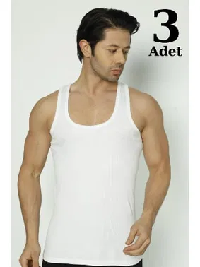 Arma Yıldız Beyaz Fitilli Kaşkorse Atlet 3lü Paket Arma Yıldız 1187 - 3 ADET