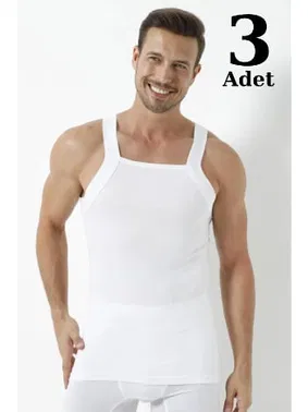 Arma Yıldız Beyaz Geniş Biyeli Atlet 3'lü Paket Arma Yıldız 1135 - 3 ADET