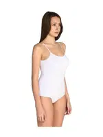 Beyaz Likra İp Askılı Çıt Çıtlı Body 2li Paket Arma Yıldız 3336 - 2 ADET Beyaz farklı açı