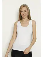 Beyaz Likralı Geniş Askılı Atlet Arma Yıldız 3355 Beyaz