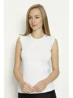 Beyaz Likralı O Yaka Kolsuz Atlet Arma Yıldız 3357 Beyaz