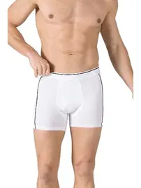 Özkan Beyaz Özkan 11314 Erkek Penye Likralı Pamuklu Boxer