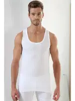 Beyaz Penye Büyük Beden Atlet Arma Yıldız 9142 Beyaz