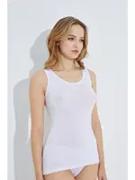 Beyaz Ribana Geniş Askılı Kadın Atlet 6lı Paket Arma Yıldız 3303 - 6 ADET Beyaz detay görünüm