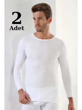 Arma Yıldız Beyaz Ribana Uzun Kollu Bisiklet Yaka Badi 2'li Paket Arma Yıldız 1128 - 2 ADET