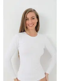 Arma Yıldız Beyaz Ribana Uzun Kollu Kadın Badi Arma Yıldız 3343