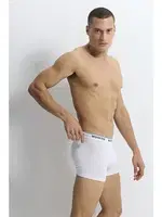 Beyaz Strech Cotton Erkek Boxer Wooster W-009 - 3 Adet Beyaz detay görünüm
