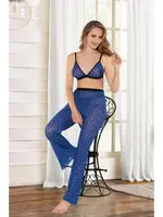 Puantiyeli Mavi Transparan Fantezi Takım Real Passione P-09 Mavi detay görünüm