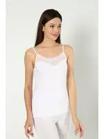 Beyaz Tüllü İp Askı Atlet Arma Yıldız 3367 - 2 ADET Beyaz görsel 5