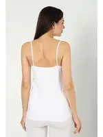 Beyaz Tüllü İp Askı Atlet Arma Yıldız 3367 - 2 ADET Beyaz detay görünüm