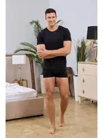 Bisiklet Yaka Siyah Erkek T-shirt Darkzone DZN8501 Görsel