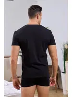 Bisiklet Yaka Siyah Erkek T-shirt Darkzone DZN8501 Görsel detay görünüm