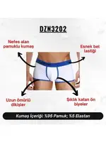 Biyeli Beyaz Erkek Boxer Darkzone DZN3202 farklı açı
