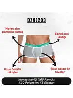 Biyeli Gri Erkek Boxer Darkzone DZN3203 görsel 4