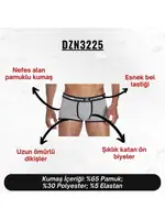 Biyeli Gri Erkek Boxer Darkzone DZN3225 farklı açı