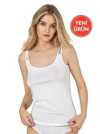 Özkan Biyeli Modal Kumaş Esnek Rahat İp Askılı Kadın Atlet Özkan 26765 