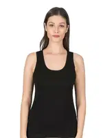 Biyeli Pamuklu Ribana Esnek Rahat Kalın Askılı Örme Kadın Atlet Özkan 0111 Siyah