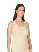 Biyeli Pamuklu Ribana Esnek Rahat Kalın Askılı Örme Kadın Atlet Özkan 0111 Ten görsel 8