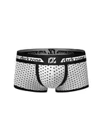 Biyeli Puantiye Desenli Beyaz Erkek Boxer Darkzone DZN3212