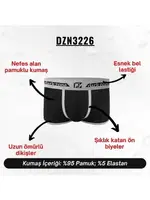 Biyeli Siyah Erkek Boxer Darkzone DZN3226 farklı açı
