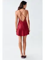 Bordo 2li Saten Gecelik Takım Tül Dantel Detaylı Transparan İmaj 104 Bordo farklı açı