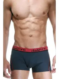 Darkzone Bordo Çizgili Füme Erkek Boxer Darkzone DZN3111