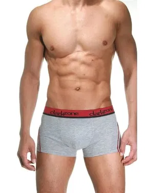 Darkzone Bordo Çizgili Gri Erkek Boxer Darkzone DZN3103