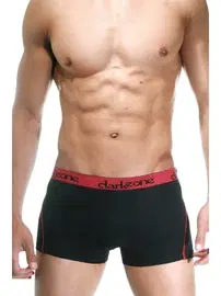 Darkzone Bordo Çizgili Siyah Erkek Boxer Darkzone DZN3101