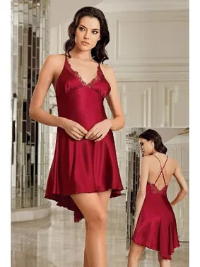 İmaj Bordo Sabahlıklı Gecelik İkili Çeyizlik Saten Set İmaj 101 - Alternatif Görünüm