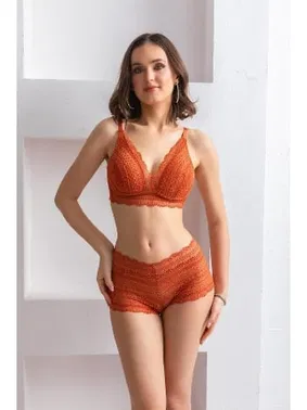 Gallipoli Bralet Dantelli Sütyen Boxer Takım Gallipoli 31813 - Alternatif Görünüm