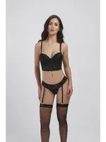 Balenli Desteksiz Jartiyer Sütyen Takım Büşra 111 Siyah farklı açı